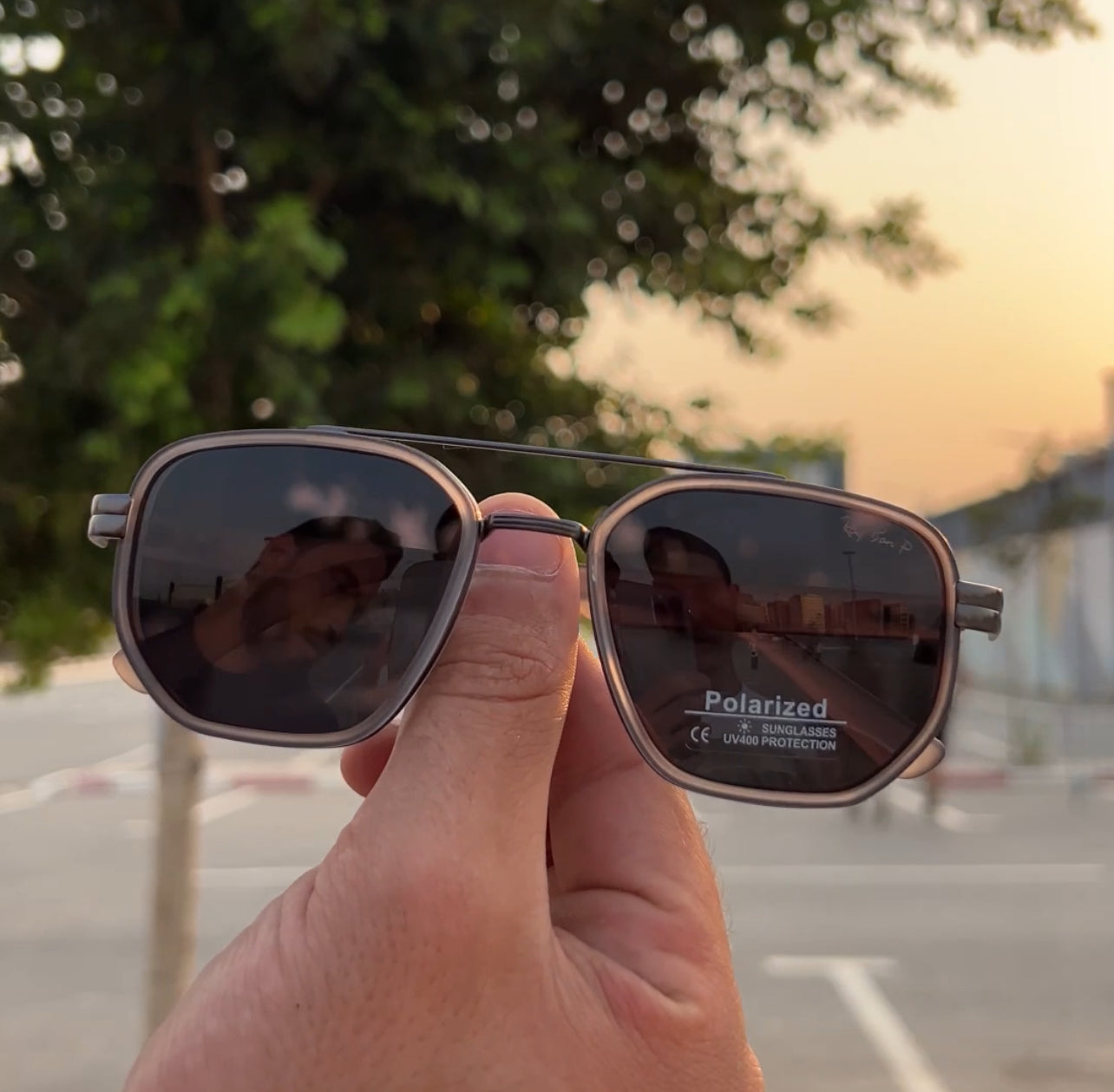 Reyban Polarized gris transparent