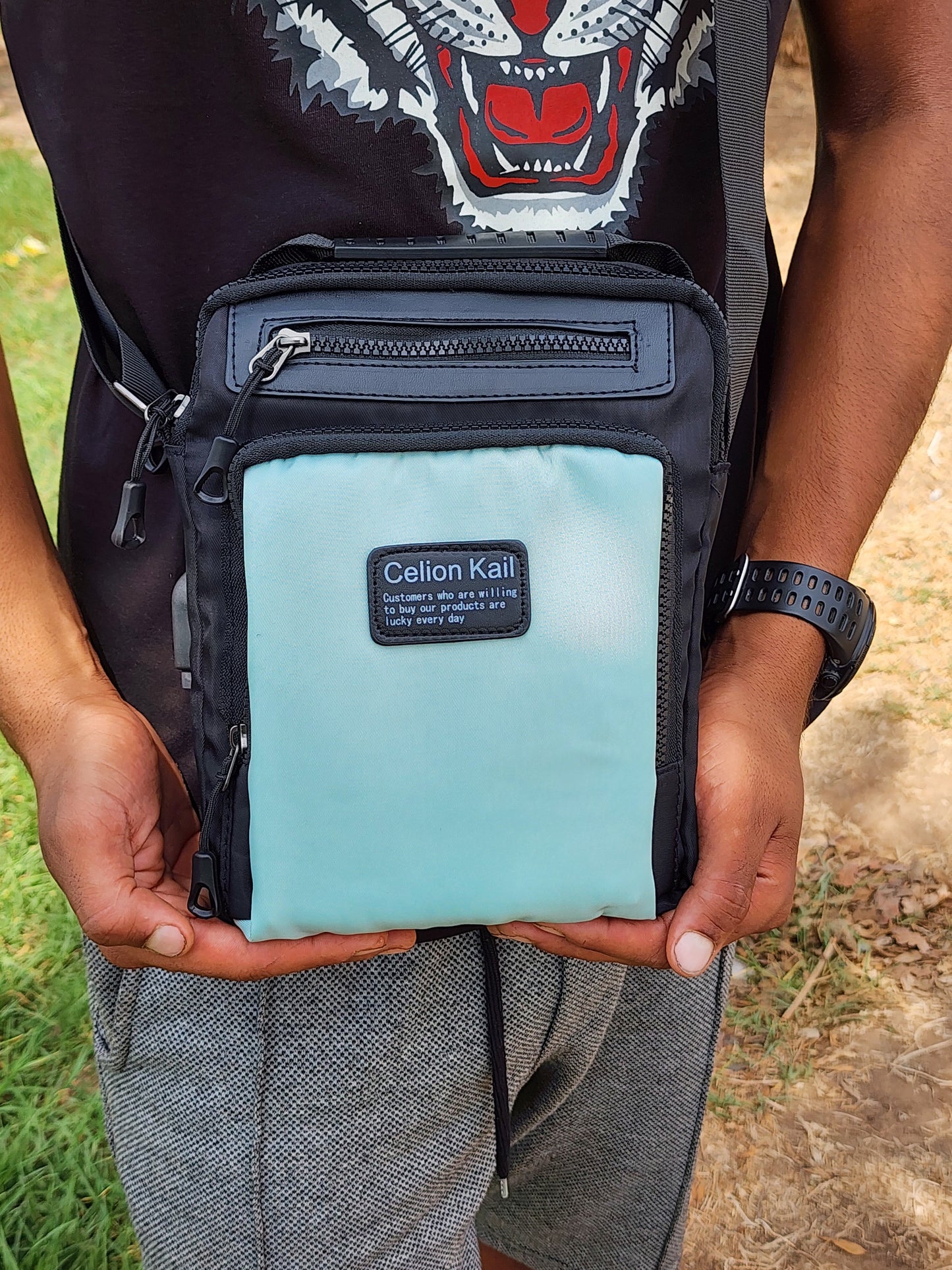 Sacouche ck blue vert