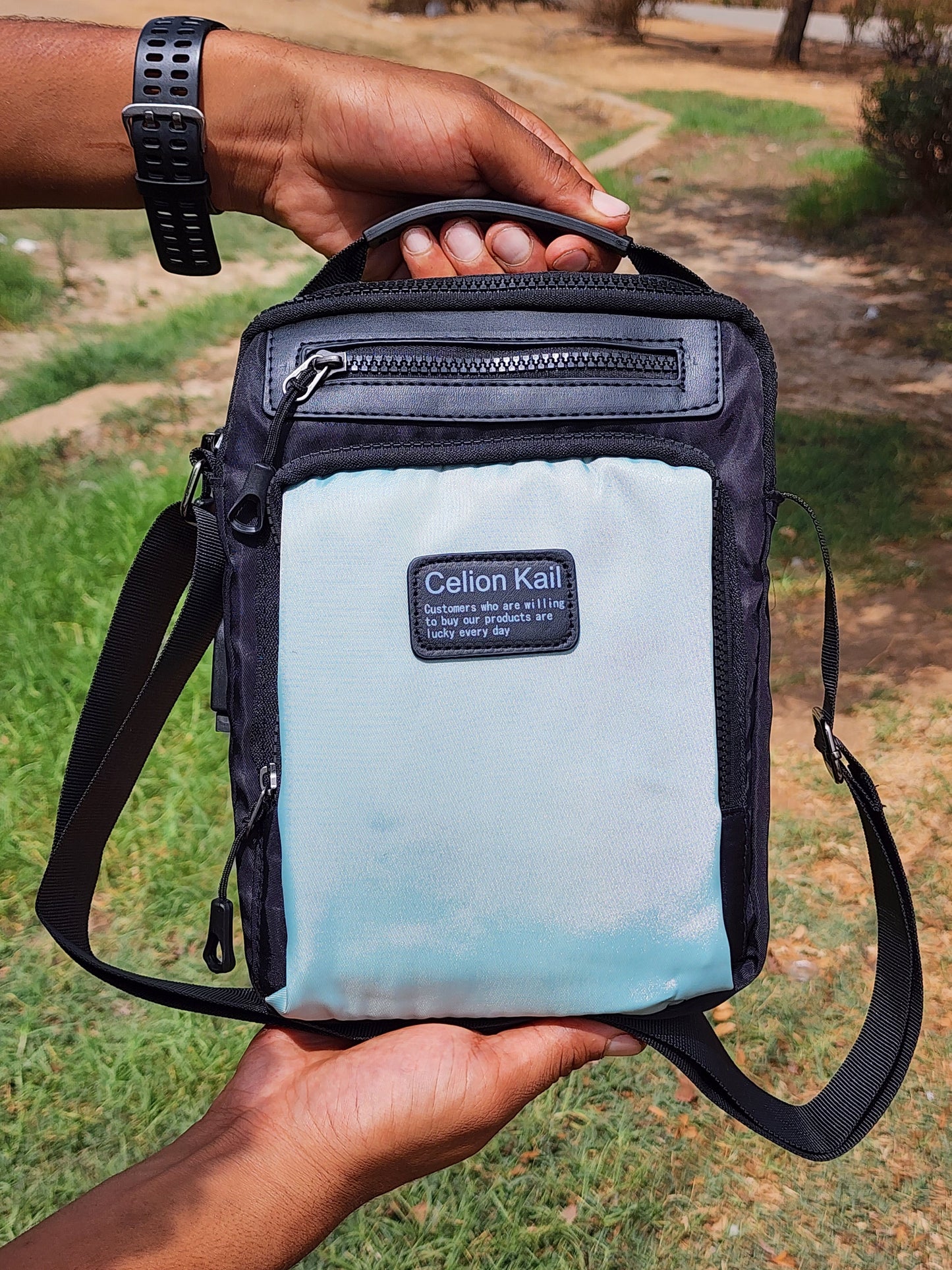 Sacouche ck blue vert