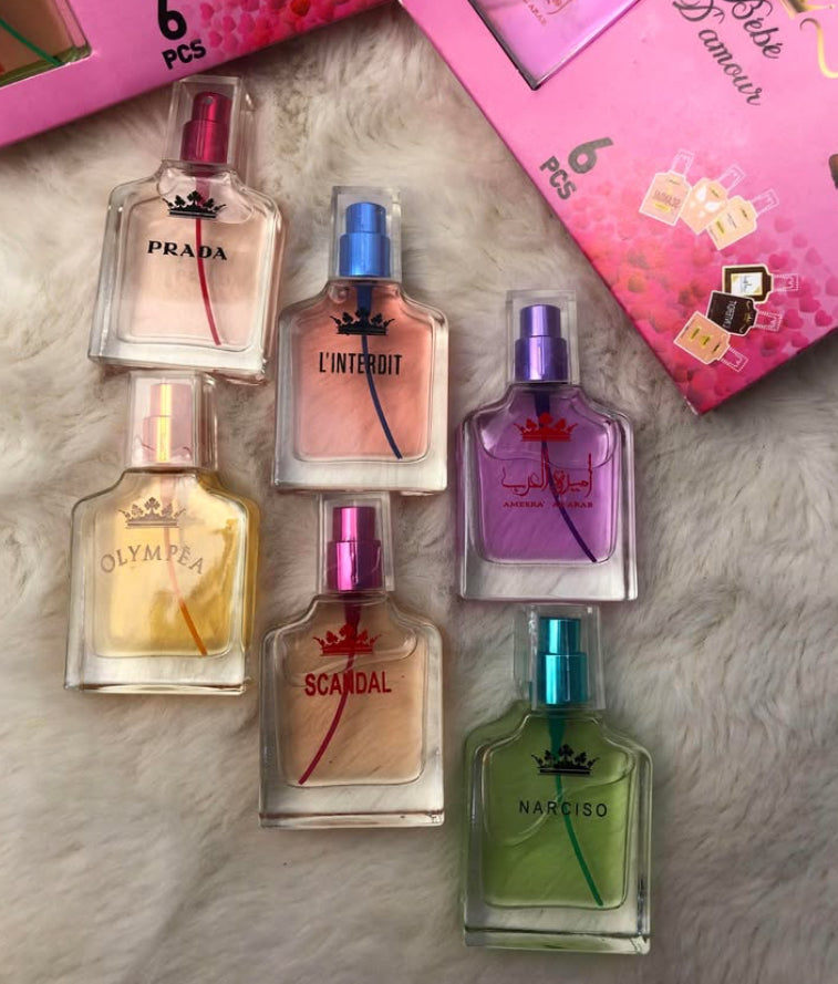 Pack bebe d’amour 6 parfum